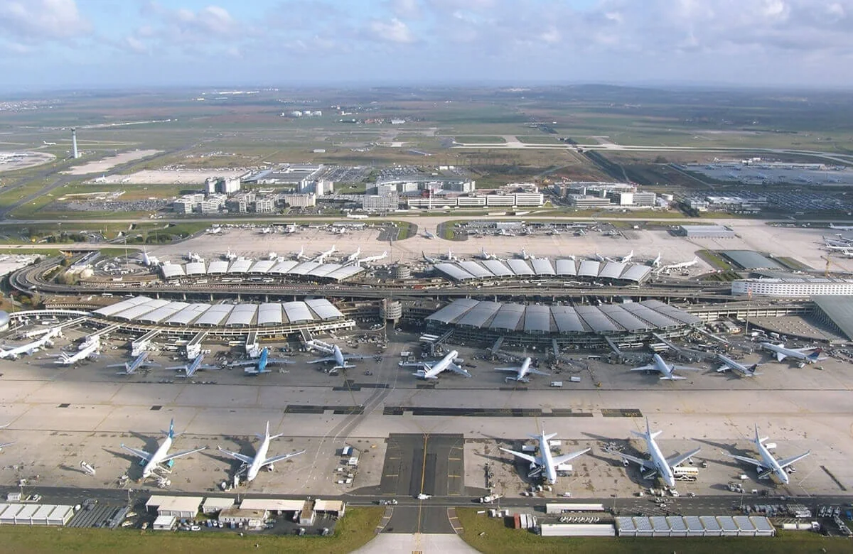 Aéroport Paris-Charles de Gaulle, vue panoramique des terminaux