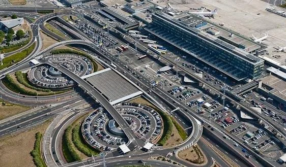 Aéroport Paris-Orly, vue aérienne des accès